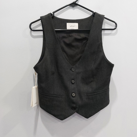 Aritzia Jackets & Coats Aritzia Wilfred Desire Vest Heather